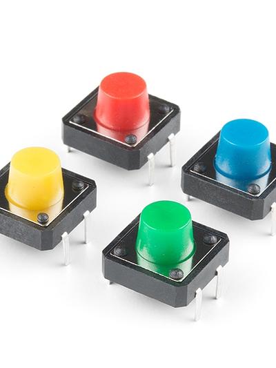 Multicolor Buttons - 4-pack