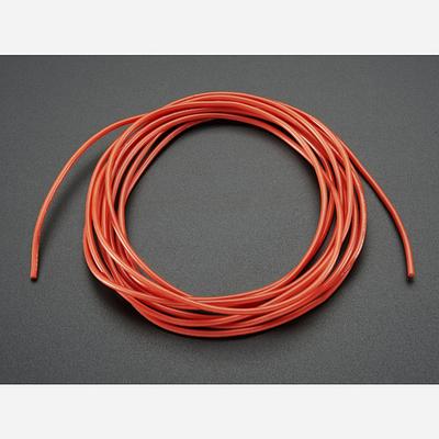 Silicone Cover Stranded-Core Wire - 2m 26AWG Red