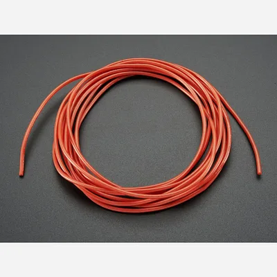 Silicone Cover Stranded-Core Wire - 2m 26AWG Red