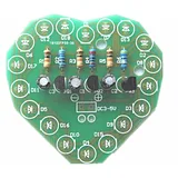 Learn to solder - DIY Heart Shaped Three Colors LED Flashing Light - Image 2