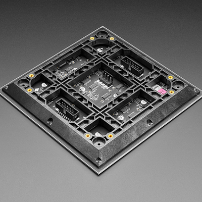 64x64 RGB LED Matrix Panel with 45 Degree Curb-Cut - 2.5mm Pitch
