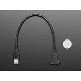 Panel Mount Cable USB C to Type A - 30cm - Image 4