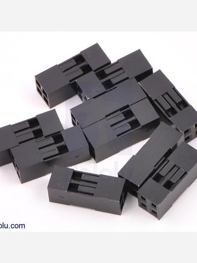 0.1" (2.54mm) Crimp Connector Housing: 2x2-Pin 10-Pack