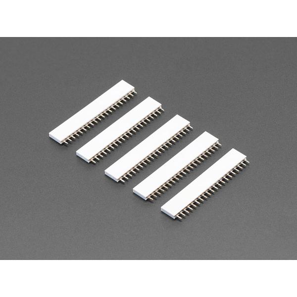 20-pin 0.1 Female Header - White - 5 pack