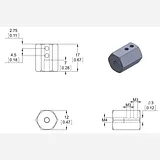 12mm Hex Wheel Adapter for 3mm Shaft (2-Pack) - Image 4