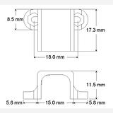 Pololu Micro Metal Gearmotor Bracket Extended Pair - Image 3
