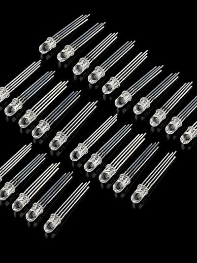 LED - RGB Clear Common Cathode (25 pack)