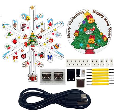 Learn to Solder Snowflake Christmas Tree DIY kit