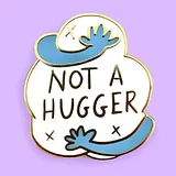 Not a Hugger Lapel Pin - Image 1