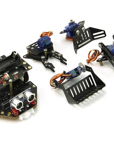 micro:Maqueen Plus V2 (18650 Battery) with micro:Maqueen Mechanic