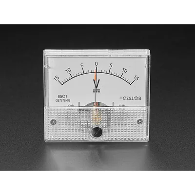 Small -15 to +15V DC Analog Panel Meter