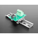 DIN Rail RJ-45 To Terminal Block Adapter - Vertical Jack - Image 1