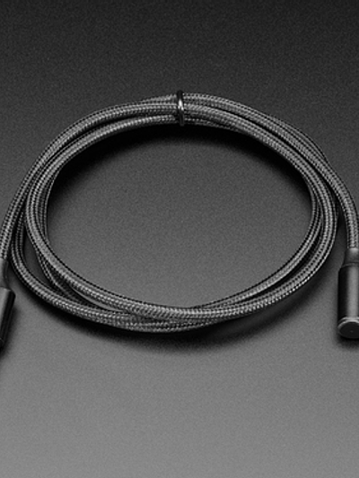 Woven USB Cable with USB Type A to Right Angle USB Type C
