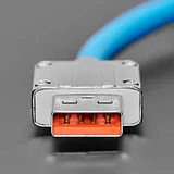 Blue USB Type C to USB A Cable with 540 Degree Rotating End - Image 3