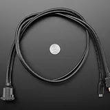 Dual Panel Mount Extension Cable with HDMI / DVI and USB Type-C - Image 6