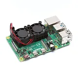 Dual Cooling Fans Heatsink Kit with Adhesive Tape For Raspberry Pi 2 / 3 Model B - Image 2