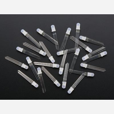 Diffused RGB 5mm LED (25 pack)