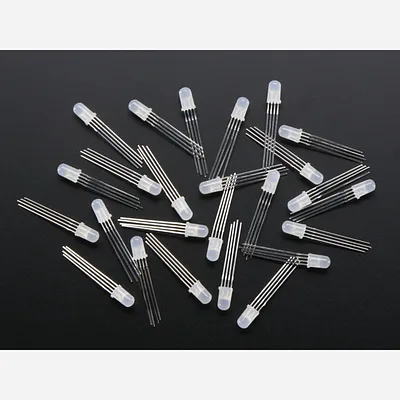 Diffused RGB 5mm LED (25 pack)