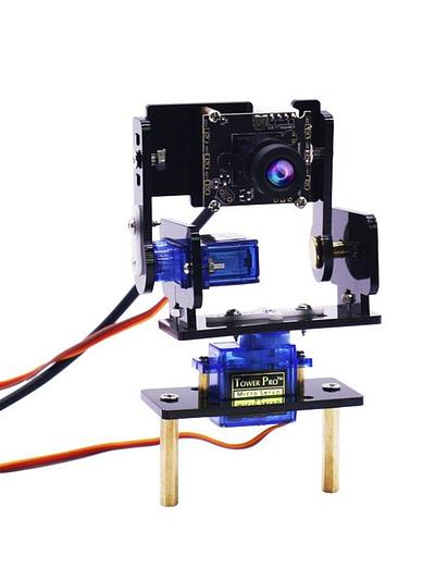 Yahboom HD Camera Pan-Tilt Kit with 2 Pcs SG90 Micro Servos for robot car