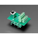 DIN Rail RJ-45 To Terminal Block Adapter - Vertical Jack - Image 3