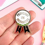 Proficient In Profanities Award Lapel Pin - Image 1