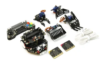 micro:Maqueen Plus V2 (18650) with Mechanic, micro:bit V2 and Gamepad