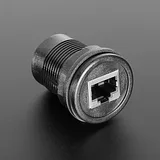 RJ-50 (10P10C) Round Panel Mount Adapter Plug - Image 1