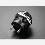 16mm Panel Mount Momentary Pushbutton - Black - Image 6