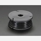 Stranded-Core Wire Spool - 25ft - 22AWG - Black - Image 1