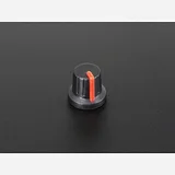 Potentiometer Knob - Soft Touch T18 - Red - Image 1