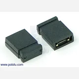 0.100 (2.54 mm) Shorting Block: Black, Top Closed - Image 1