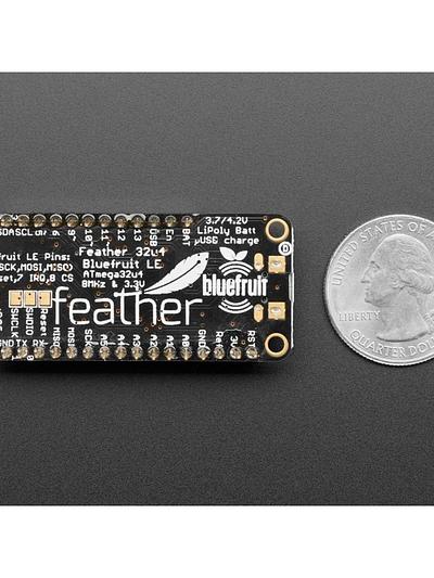 Adafruit Feather 32u4 Bluefruit LE with Stacking Headers - Assembled