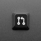 Etched Glow-Through Keycap with Pull Request Logo - MX Compatible Switches - Image 2