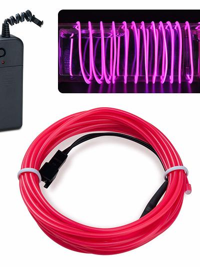 EL Wire - Pink 5m With Inverter