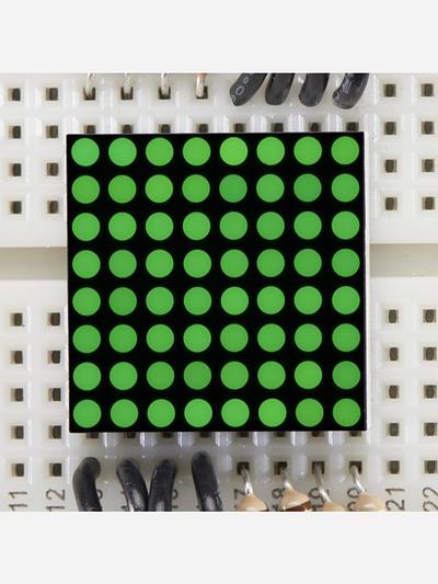 Miniature 0.8 8x8 Pure Green LED Matrix [KWM-20882CPGB]
