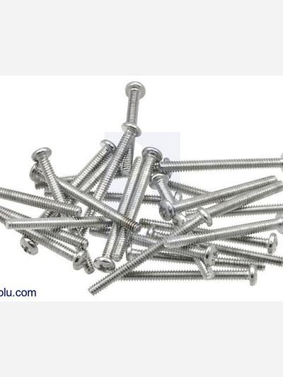 Machine Screw: #4-40, 1 1/4 Length, Phillips (25-pack)
