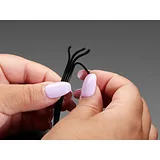Silicone Cover Stranded-Core Ribbon Cable - 4 Wires 1 Meter Long - 26AWG Black - Image 4