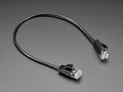 Skinny Ethernet LAN UTP CAT6 Cable - 3mm diameter - 30cm long