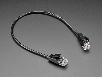 Skinny Ethernet LAN UTP CAT6 Cable - 3mm diameter - 30cm long