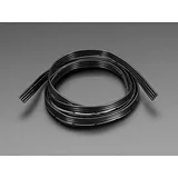 Silicone Cover Stranded-Core Ribbon Cable - 4 Wires 1 Meter Long - 26AWG Black - Image 1