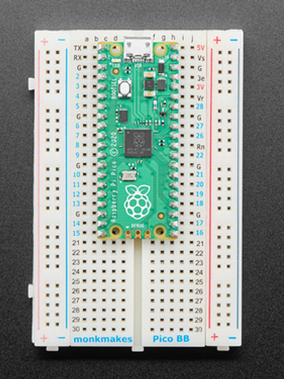 Solderless Breadboard for Raspberry Pi Pico by Monk Makes