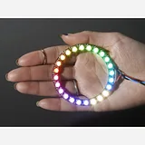 NeoPixel Ring - 24 x 5050 RGBW LEDs w/ Integrated Drivers - Natural White - ~4500K - Image 1