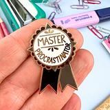 Master Procrastinator Award Lapel Pin - Image 1