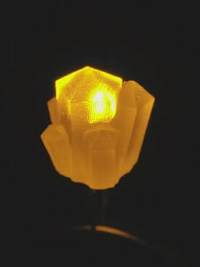 dLUX-dLITE Yellow Crystal Shape LEDs 5 Pack by Unexpected Labs