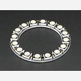 NeoPixel Ring - 16 x 5050 RGBW LEDs w/ Integrated Drivers - Warm White - ~3000K - Image 3