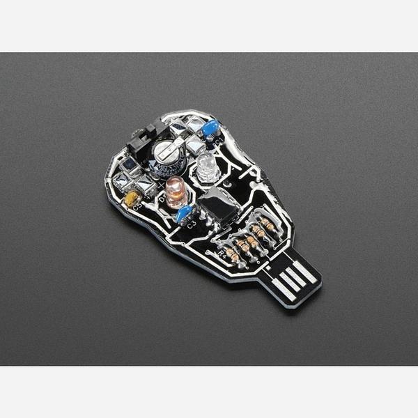 Solar Powered SKULL Blinky LED Pendant Kit from Lumen Electronic