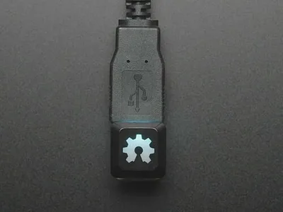 Etched Glow-Through Keycap with Open Source Hardware Gear Logo
