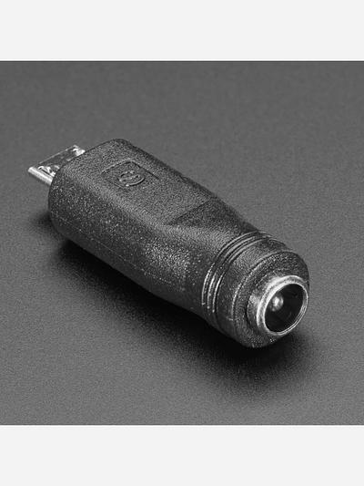 MicroUSB to 5.5/2.1mm DC Barrel Jack Adapter