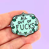 All Out Of Fucks Lapel Pin - Image 5
