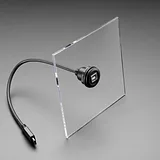 Round Panel Mount USB Cable - USB-B Socket to USB-C Plug - Image 2